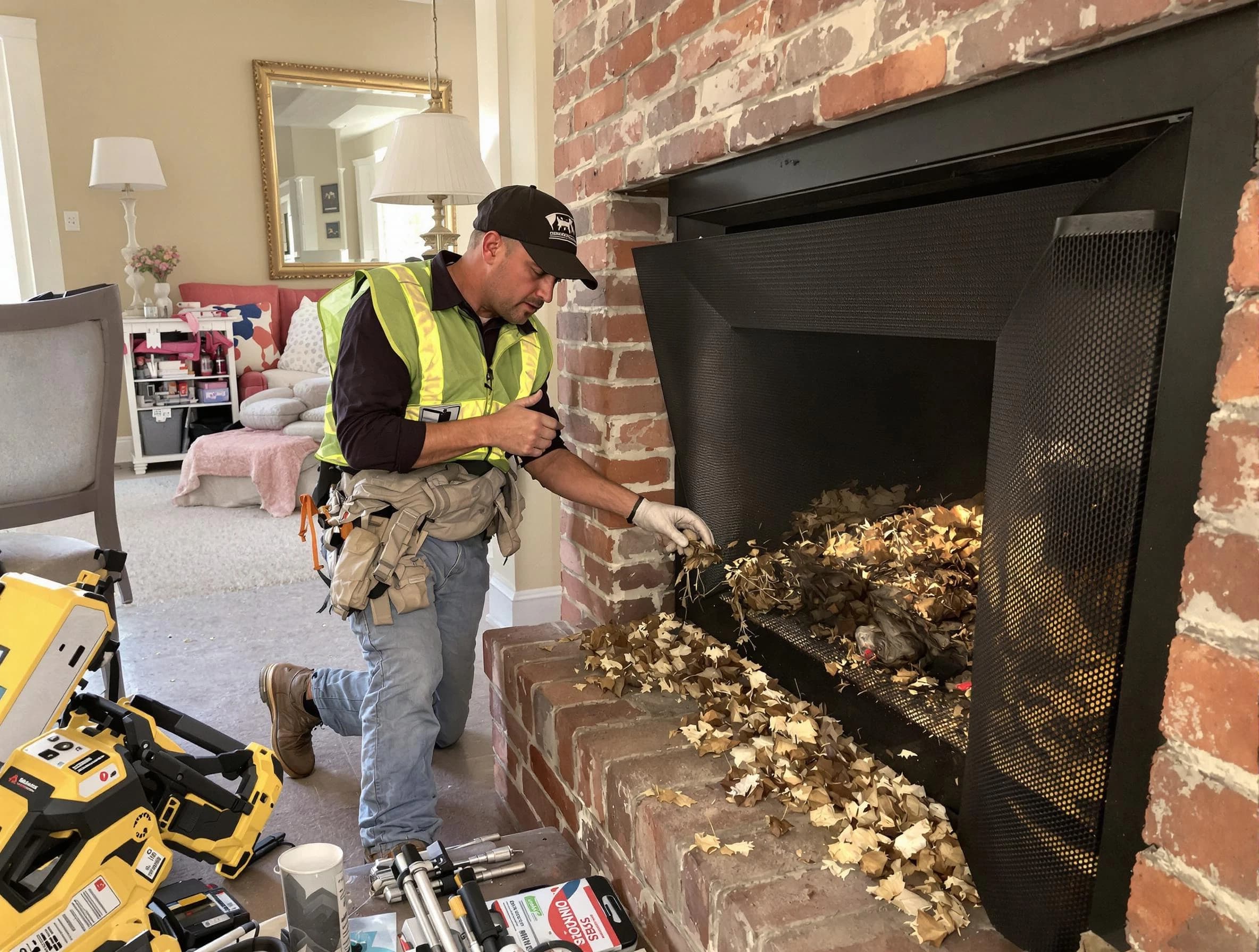 Safe screening installation by Guadalupe Chimney Sweep in Guadalupe, AZ