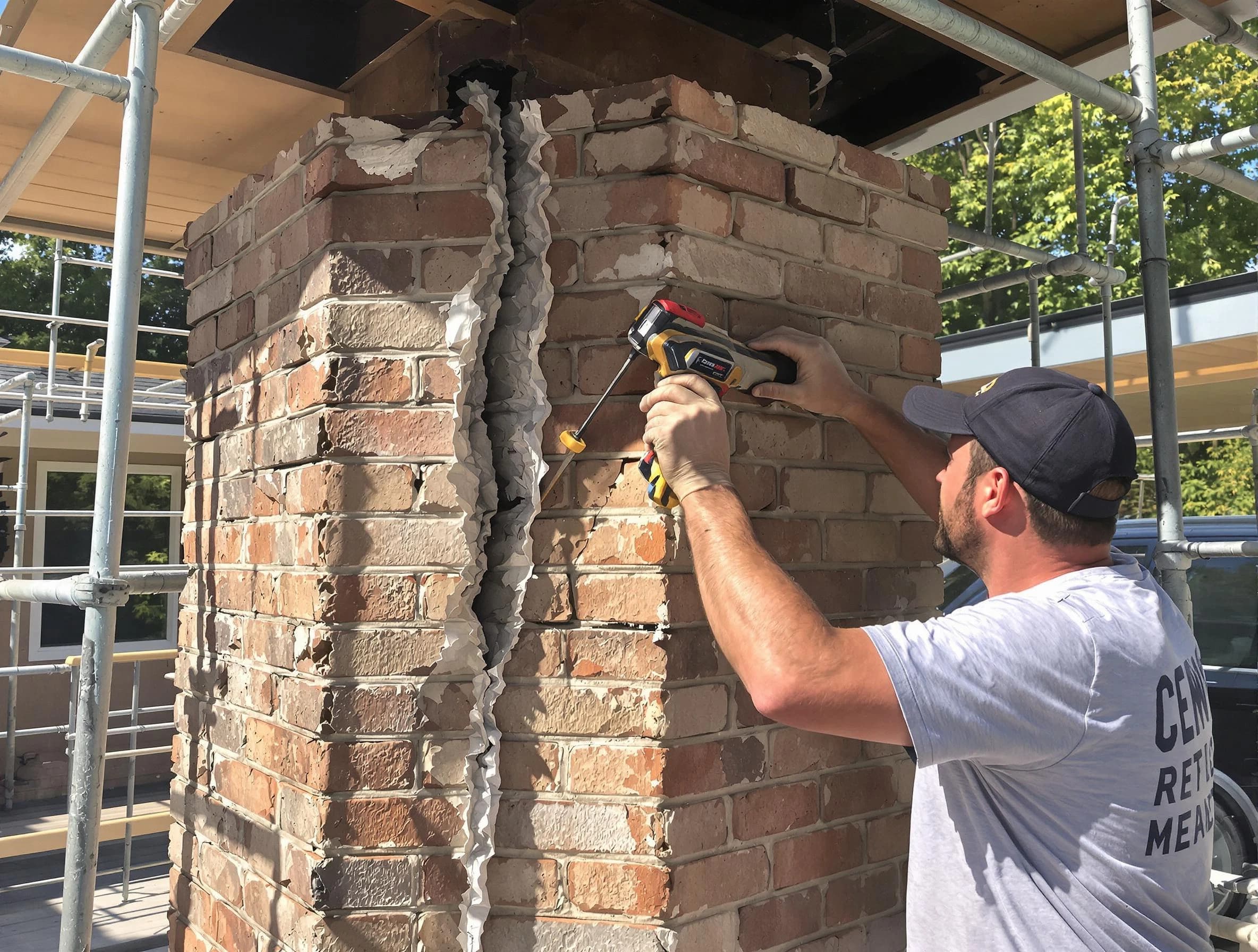Guadalupe Chimney Sweep technician performing chimney repair in Guadalupe, AZ