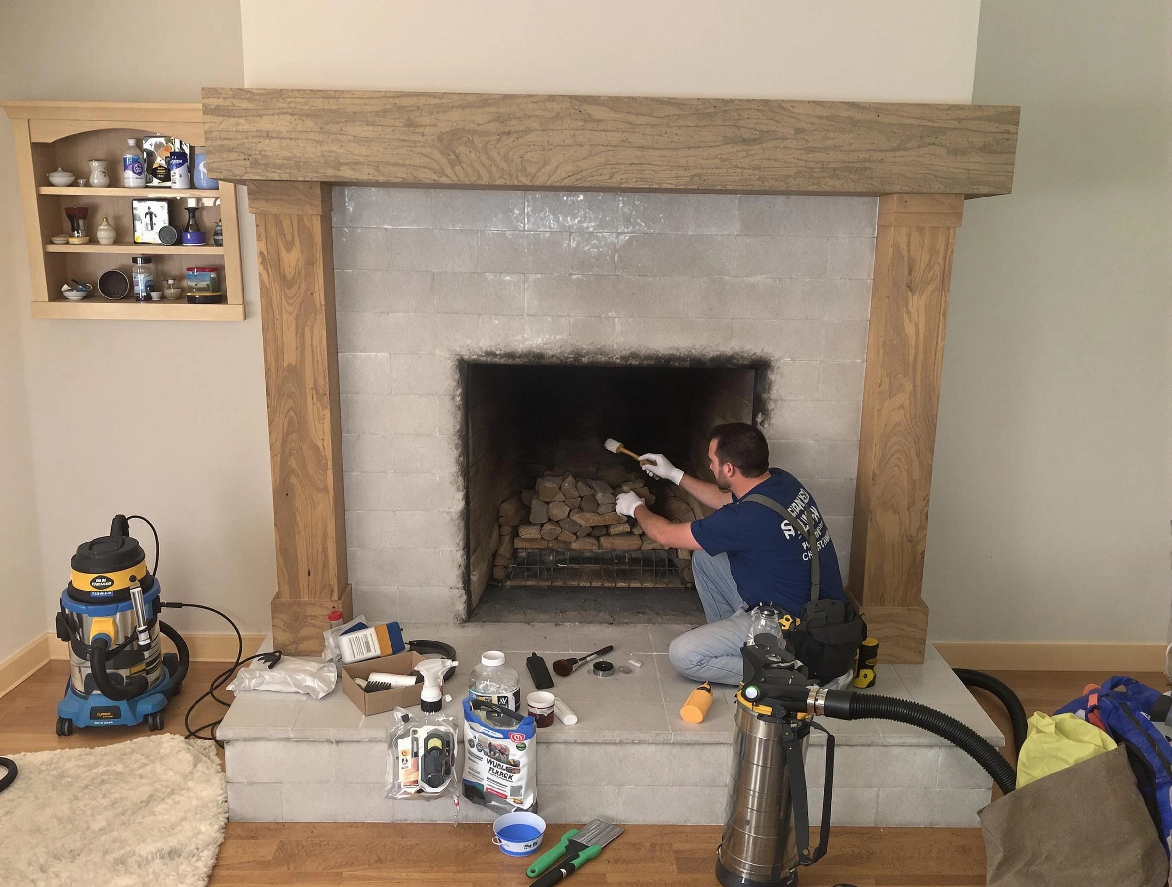 Detailed creosote removal process by Guadalupe Chimney Sweep in Guadalupe, AZ