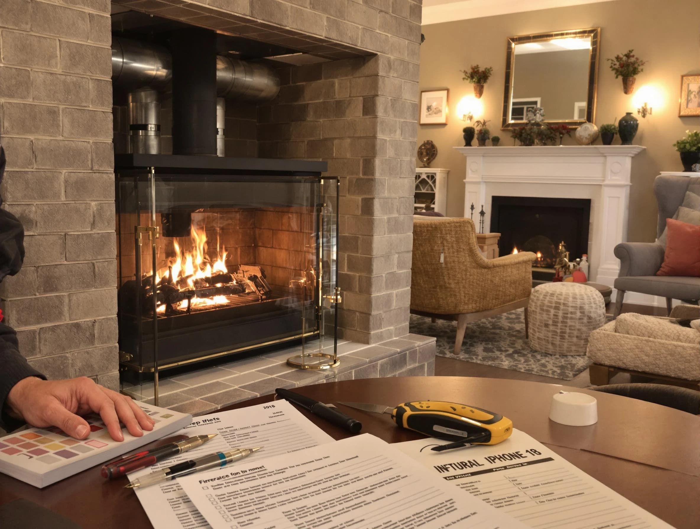 Guadalupe Chimney Sweep verifying fireplace safety measures in Guadalupe, AZ