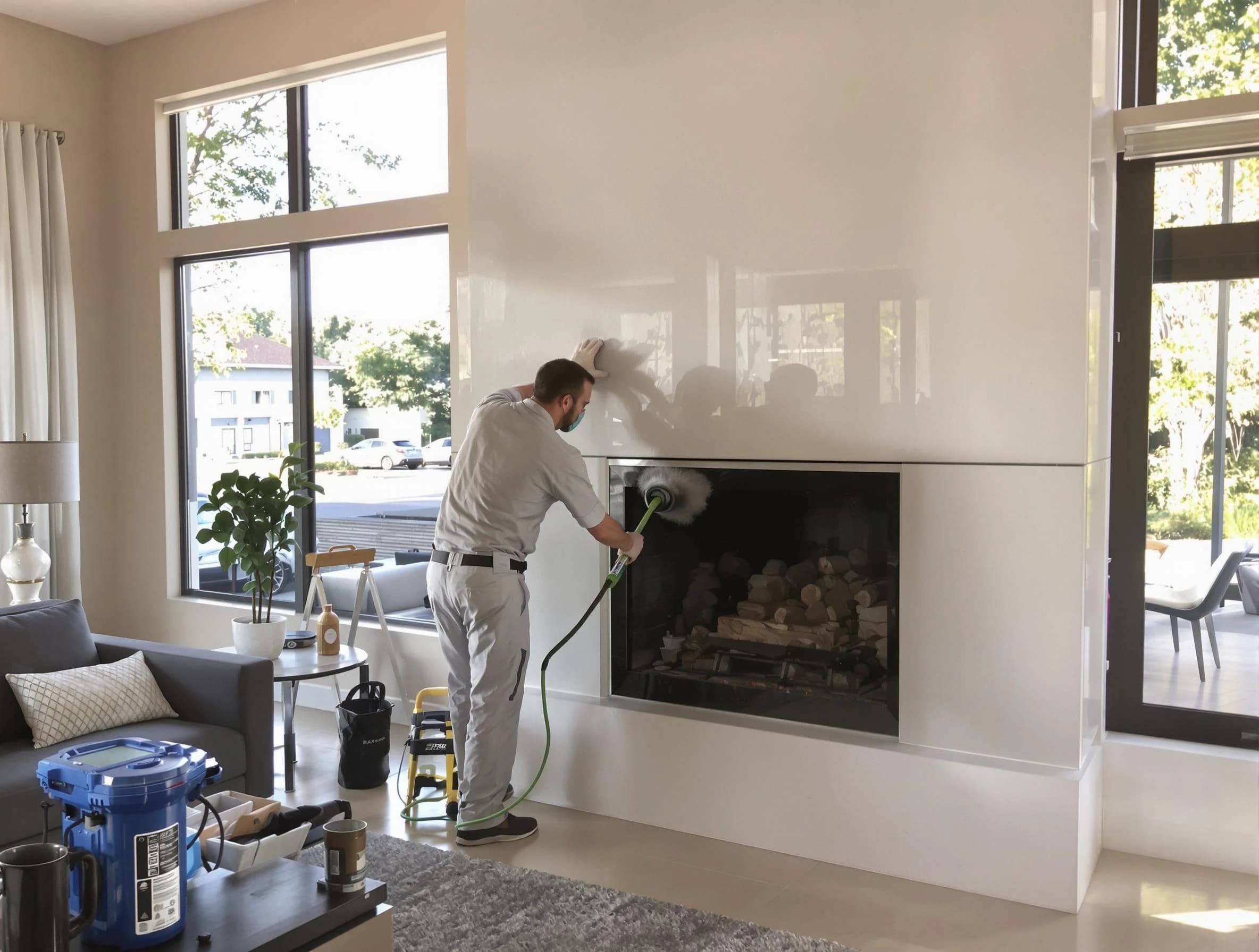 Guadalupe Chimney Sweep performing thorough soot removal in Guadalupe, AZ