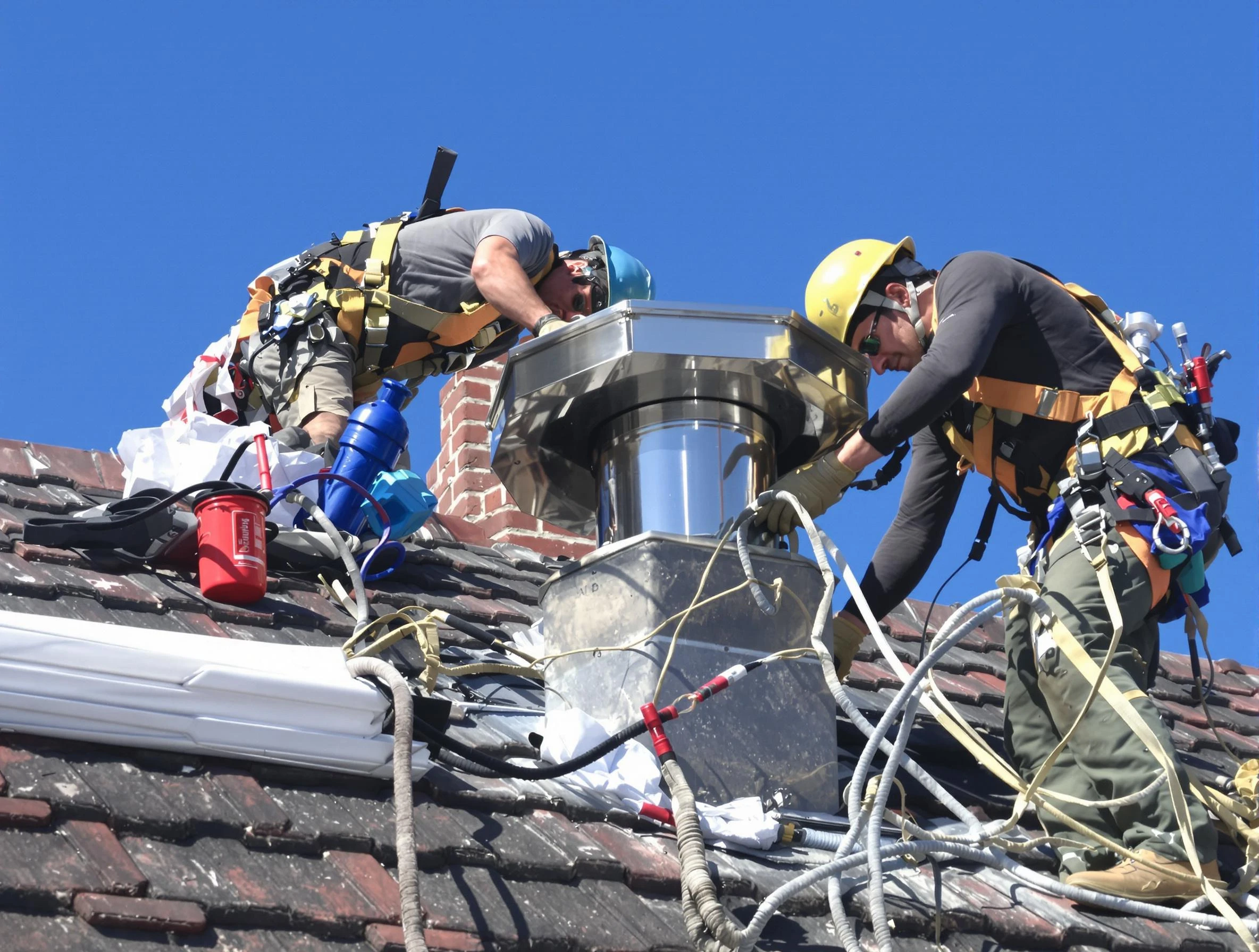 Protective chimney cap installed by Guadalupe Chimney Sweep in Guadalupe, AZ