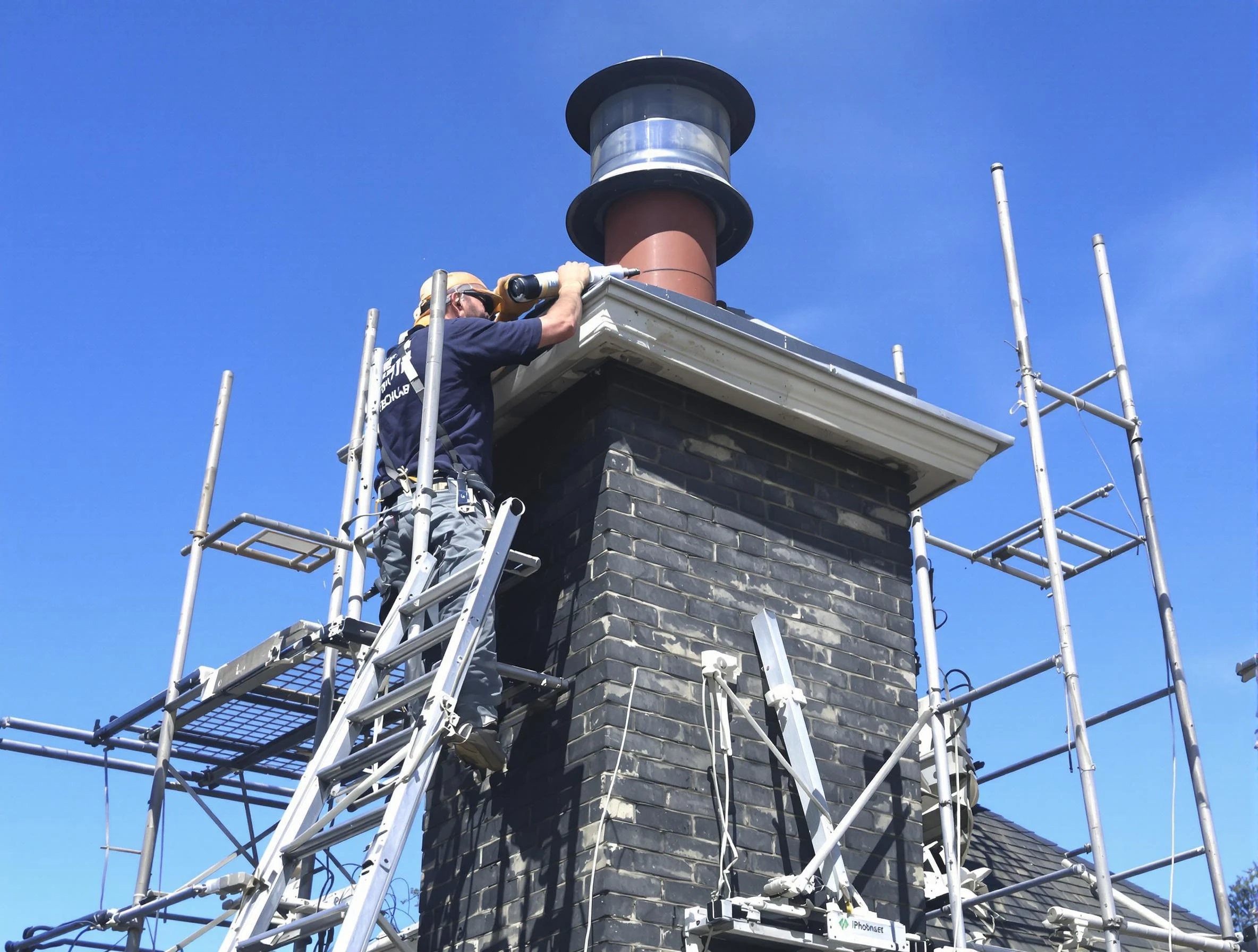 Sturdy chimney crown finished by Guadalupe Chimney Sweep in Guadalupe, AZ