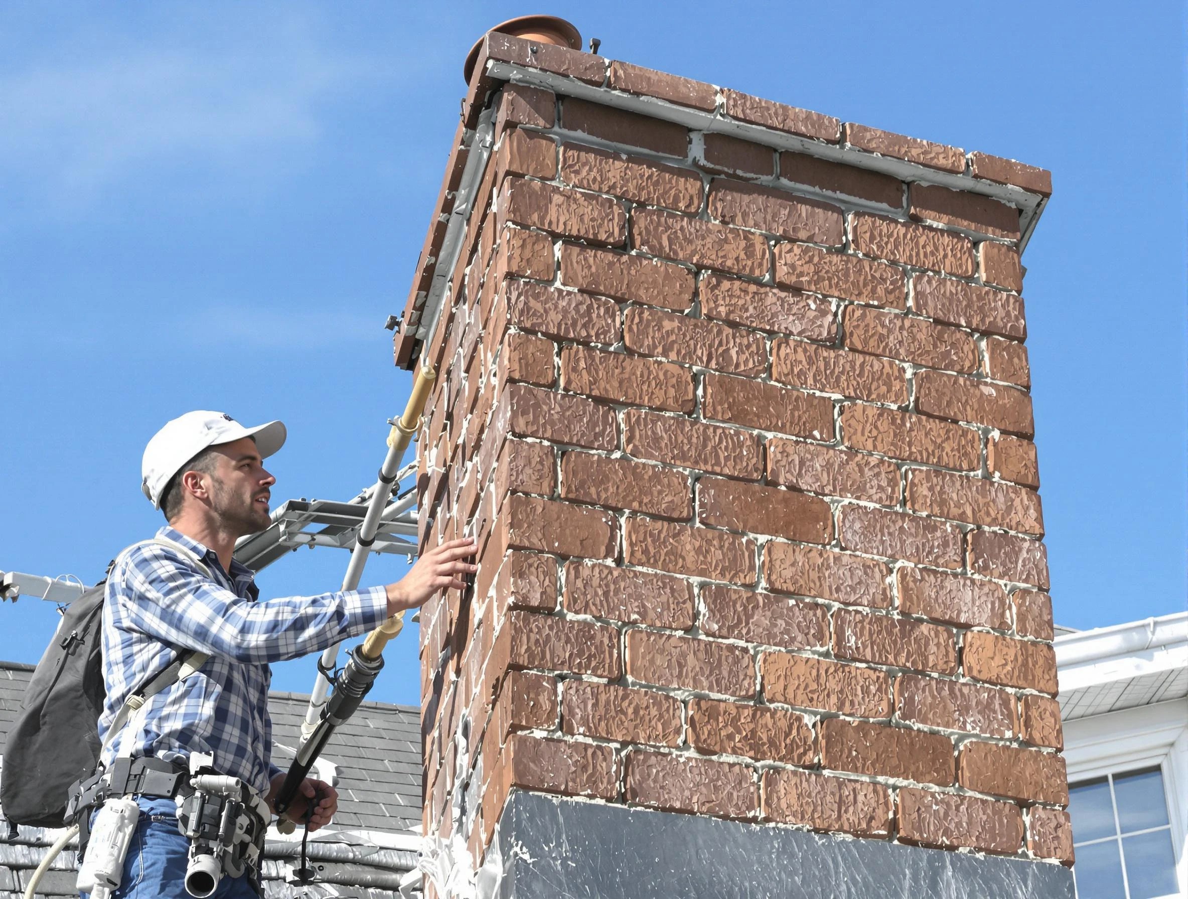 Brickwork for a chimney rebuild by Guadalupe Chimney Sweep in Guadalupe, AZ